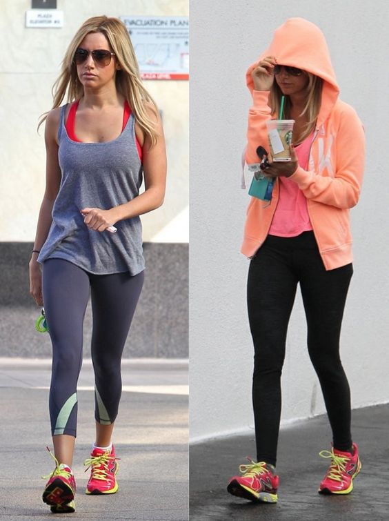 Ashley Tisdale has some of the best workout style! Via Pinterest