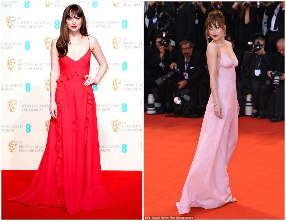Here are some of the best looks Dakota has worn on the red carpet! Images via US Weekly & Daily Mail