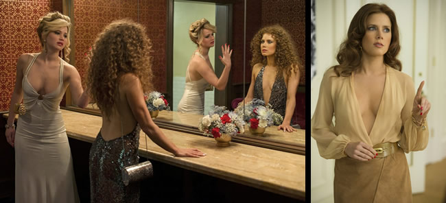 Jennifer Lawrence & Amy Adams in American Hustle, from right to left.
