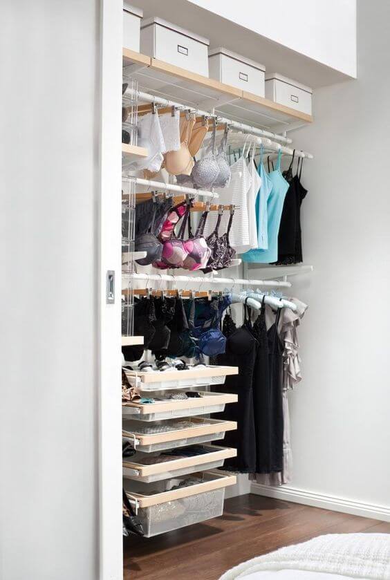 A dream lingerie closet via Polyvore