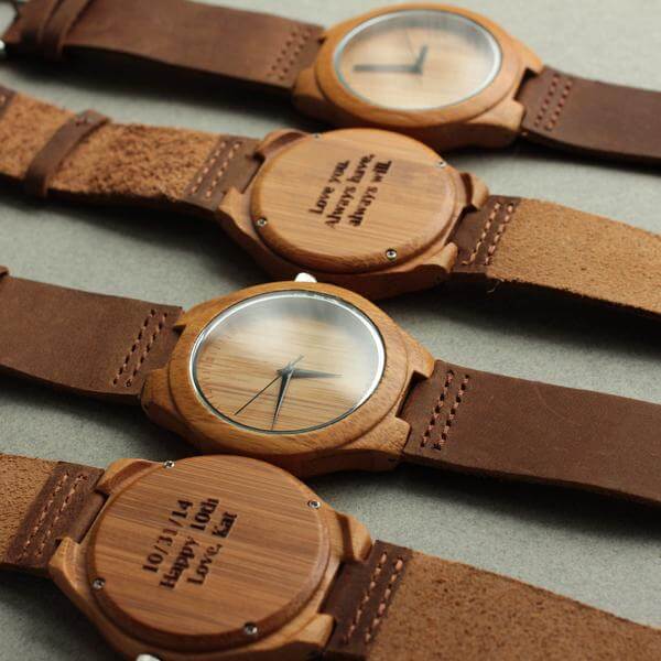 Customized Wooden Watch from Tree Hut