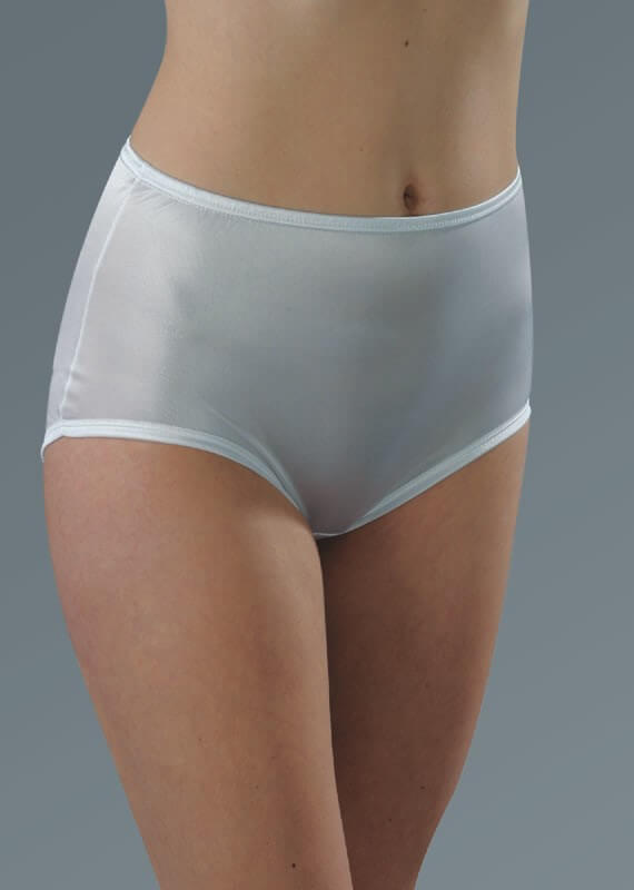 Antron Nylon Full Brief With Binding At Leg Opening by Hanna Lingerie