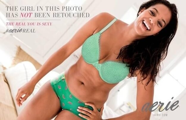 An image from the Aerie Real campaign courtesy of Buzzfeed.