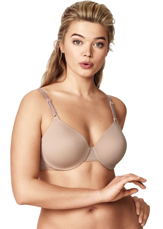 This bra is so comfortable, hence the title: This Is Not A Bra Underwire Contour With Satin Bra by Warner's. 